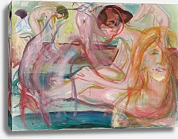 Постер Мунк Эдвард Женщины в бане