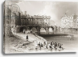 Постер Бартлет Уильям (последователи, грав) Old Baal's Bridge, Limerick, Ireland, from 'Scenery and Antiquities of Ireland'