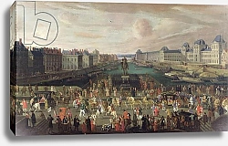 Постер Школа: Французская Procession of Louis XIV Across the Pont-Neuf, 1665-69