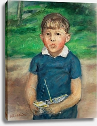Постер Андре Альберт Junge mit Modellboot