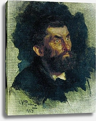 Постер Репин Илья Голова мужчины. 1885