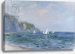 Постер Моне Клод (Claude Monet) Cliffs and Sailboats at Pourville