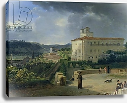 Постер Таунай Николя View of the Villa Medici, Rome, 1813