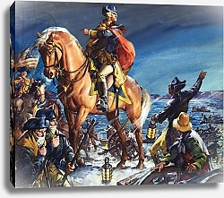 Постер МакКоннел Джеймс Crossing the Delaware River on Christmas Night