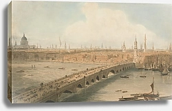 Постер Дэниэль Уильям View of London Bridge and St. Paul’s Cathedral