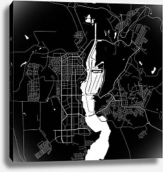 Постер План города Магнитогорск, Россия