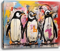 Постер Bizarre animals. Penguins
