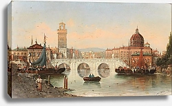 Постер Кауфман Карл Scene Of Florence