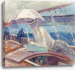 Постер Хеллеу Поль Мадам Хеллеу на борту яхты ‘Птица’