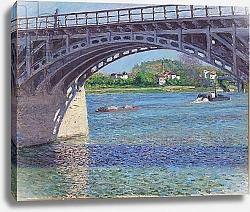 Постер Кайботт Гюстав (Gustave Caillebotte) The Bridge at Argenteuil and the Seine, c.1883