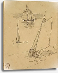 Постер Хомер Уинслоу Три наброска шхун