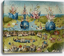 Постер Босх Иероним The Garden of Earthly Delights: Allegory of Luxury, central panel of triptych, c.1500 4