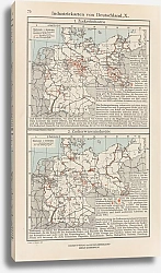 Постер Фридрих Эрнст Industriekarten von Deutschland X