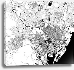 Постер Картографическая симфония Кардиффа: Пейзажи Южного Гламоргана