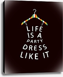 Постер Женская мода, платье с цитатой #5