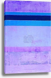 Постер Пурпурно-голубая абстракция с полосами