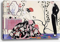 Постер Барбье Джордж The Backless Dress, engraved by Henri Reidel, 1920