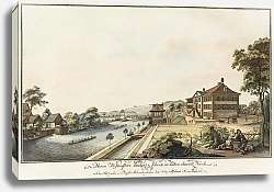 Постер Ашманн Иоганн Якоб Herrn Hofmeisters Landgut & Fabrick im Lätten ohnweitt Zürich