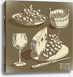 Постер Винная коллекция №12