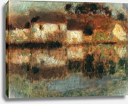 Постер Сиданер Анри Дома на воде, Берневаль или канал – лунная ночь