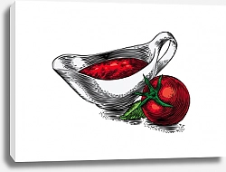 Постер Томатный соус из свежих помидоров