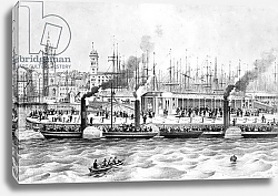 Постер Школа: Английская 19в. George's Landing Stage, Pier Head, Liverpool, c.1855