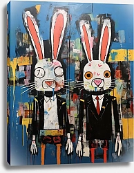 Постер Bizarre animals. Rabbits