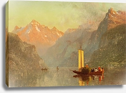 Постер Бирштад Альберт Lake Lucerne, Switzerland