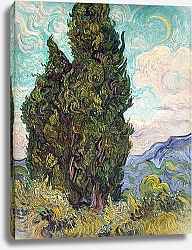 Постер Ван Гог Винсент (Vincent Van Gogh) Кипарисы 2