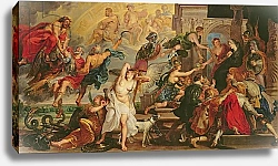 Постер Рубенс Петер (Pieter Paul Rubens) The Apotheosis of Henri IV and the Proclamation of the Regency of Marie de Medici, 1622-25 2