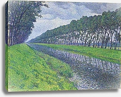 Постер Руссельберг Тео Canal in Flanders; Le canal en Flandre par temps triste, 1894