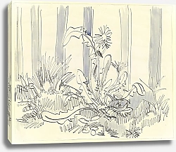 Постер Кирхнер Людвиг Эрнст Одуванчик у садовой ограды