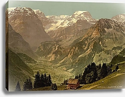 Постер Швейцария. Горы Гларнские Альпы