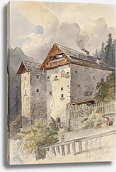 Постер Мюнш Леопольд Alte Häuser in Hallstadt