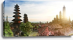 Постер Панорама храма Бесаких на рассвете, Бали, Индонезия