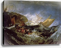 Постер Тернер Уильям (William Turner) Wreck of a Transport Ship