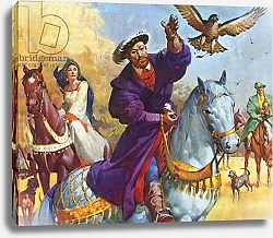 Постер МакКоннел Джеймс King Henry VIII hunting