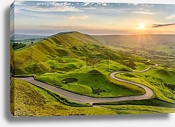 Постер Вечерние изгибы Пика в Дербишире