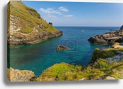 Постер Англия, Бухта Тингатель. Корнуолл 2
