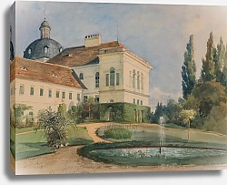 Постер Эгнер Мари Schlosspark mit Springbrunnen