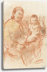 Постер Мигем Юджин Ван Grootmoeder met kind