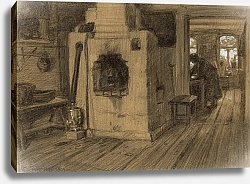 Постер Смирнов Борис Васильевич In a Hut on the Outskirts of Irkutsk.