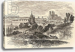 Постер Школа: Английская 19в. Orleans, France, illustration from 'Spanish Pictures', by the Rev, Samuel Manning