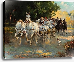 Постер Веруш-Ковальски Альфред The peasant wedding