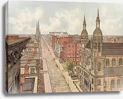 Постер Неизвестен Fifth avenue from 42nd street, looking north