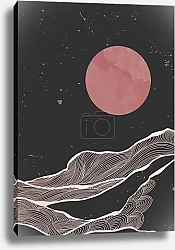 Постер Hand drawn style of creative minimalist modern line art print