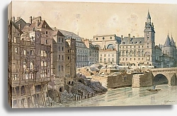 Постер Хоффбауер Федор Город и Пон-о-Менд в 1800 году