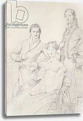 Постер Ингрес Джин Mr. and Mrs. Woodhead with Rev. Henry Comber as a Youth, 1816