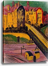 Постер Кирхнер Людвиг Эрнст Вид из окна