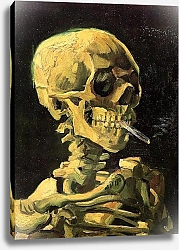 Постер Ван Гог Винсент (Vincent Van Gogh) Череп с горящей сигаретой